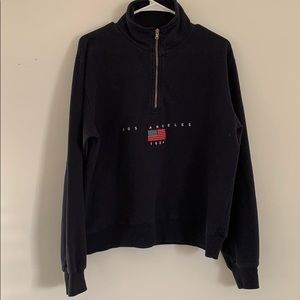 brandy melville half zip